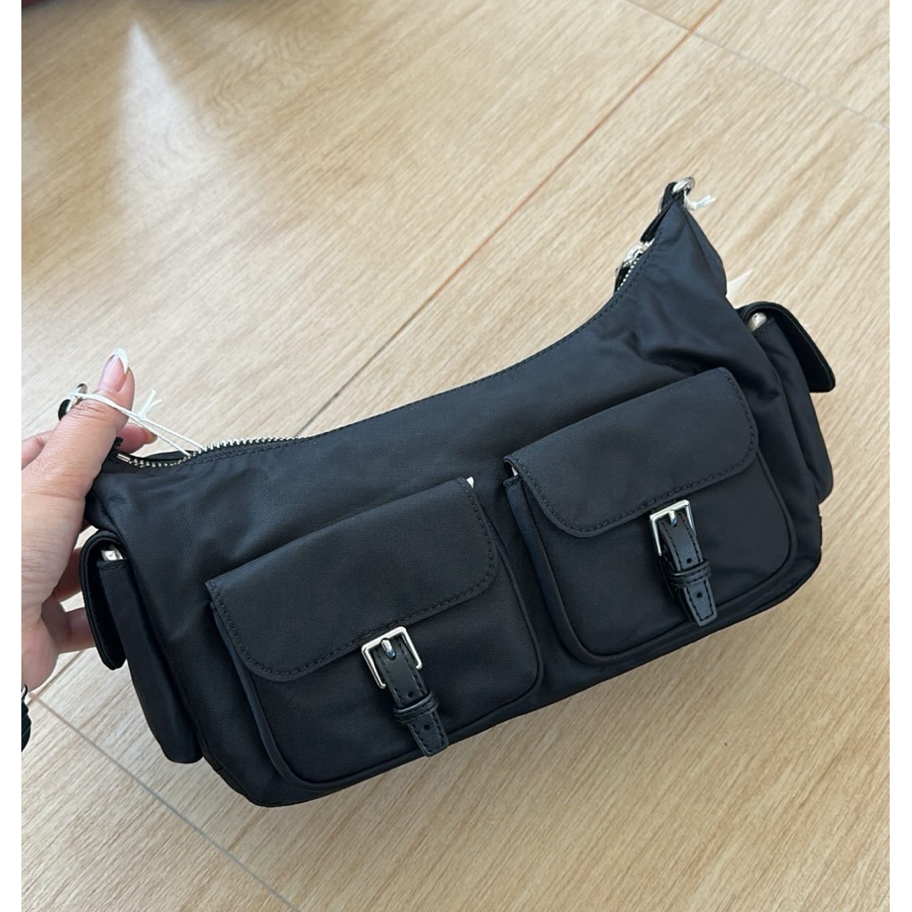 TB Nylon Convertible Shoulder Bag