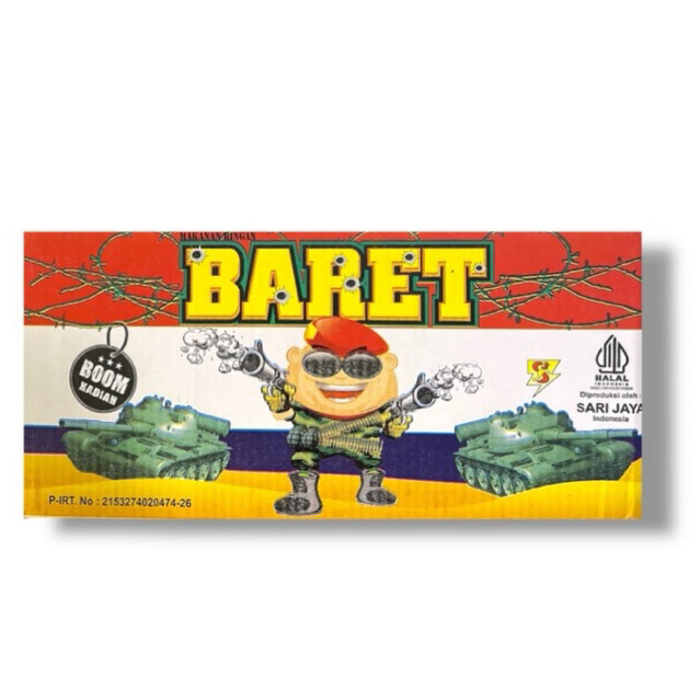 1 Dus Ciki Baret Chiki Snack Berhadiah uang Isi 40 Bungkus