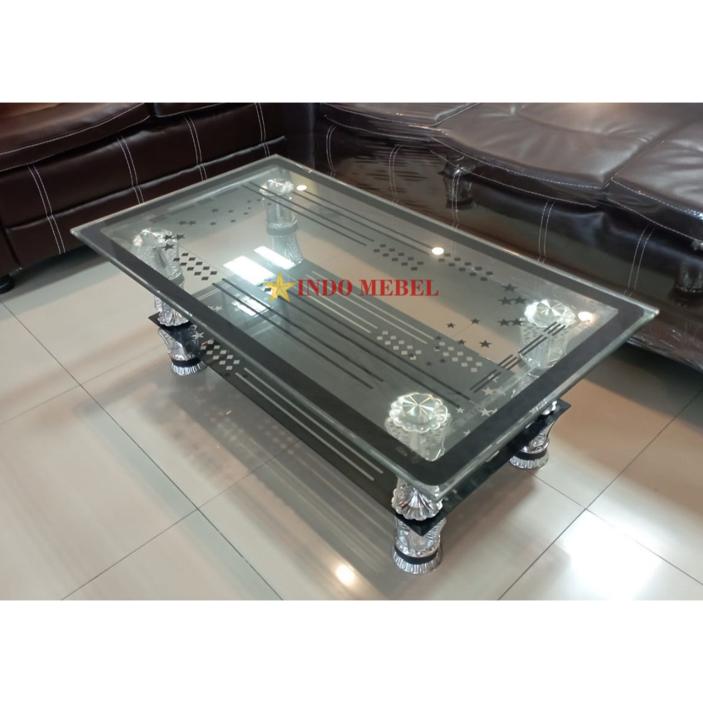 meja tamu minimalis impor meja kaca meja tamu susun import ready makassar murah promo
