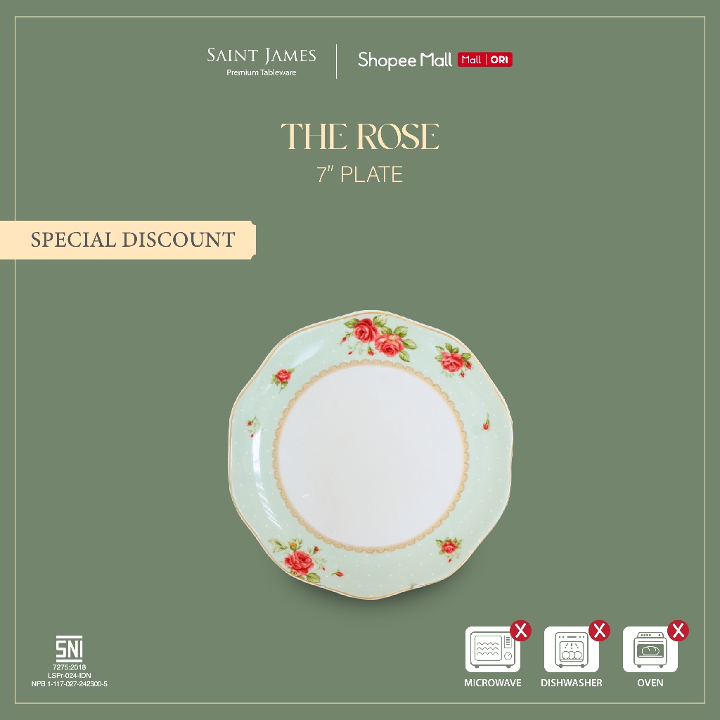Saint James The Rose 7 inch Plate