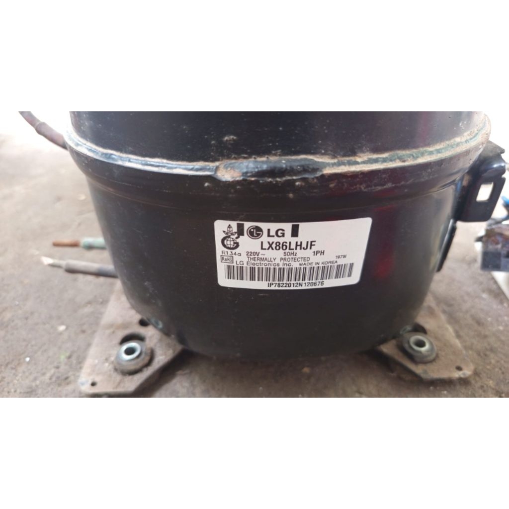 Kompresor freezer 6 RAK copotan LG LX86LHJF 6 sampai 8 rak