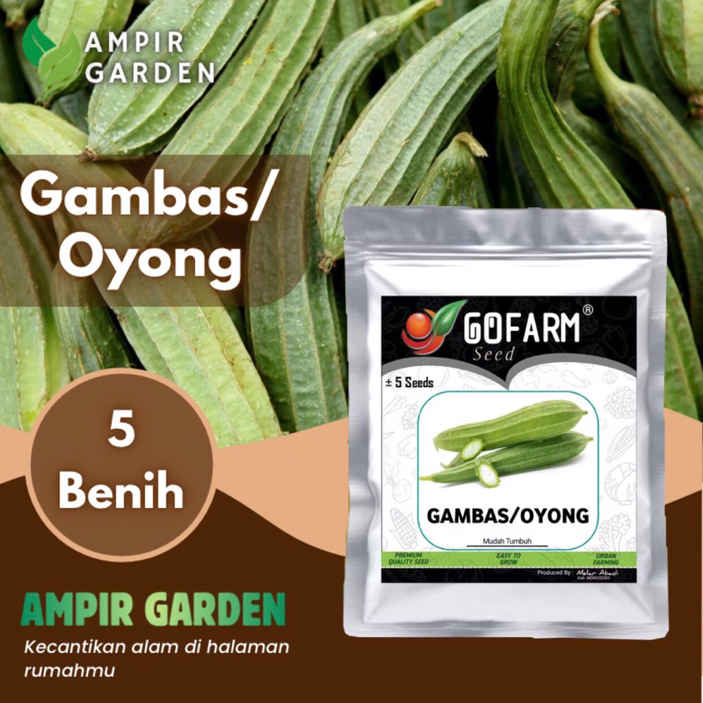 Benih GAMBAS OYONG Panjang Kemasan Premium GOFARM / Bibit Biji Tanaman Sayuran Oyong Berkualitas