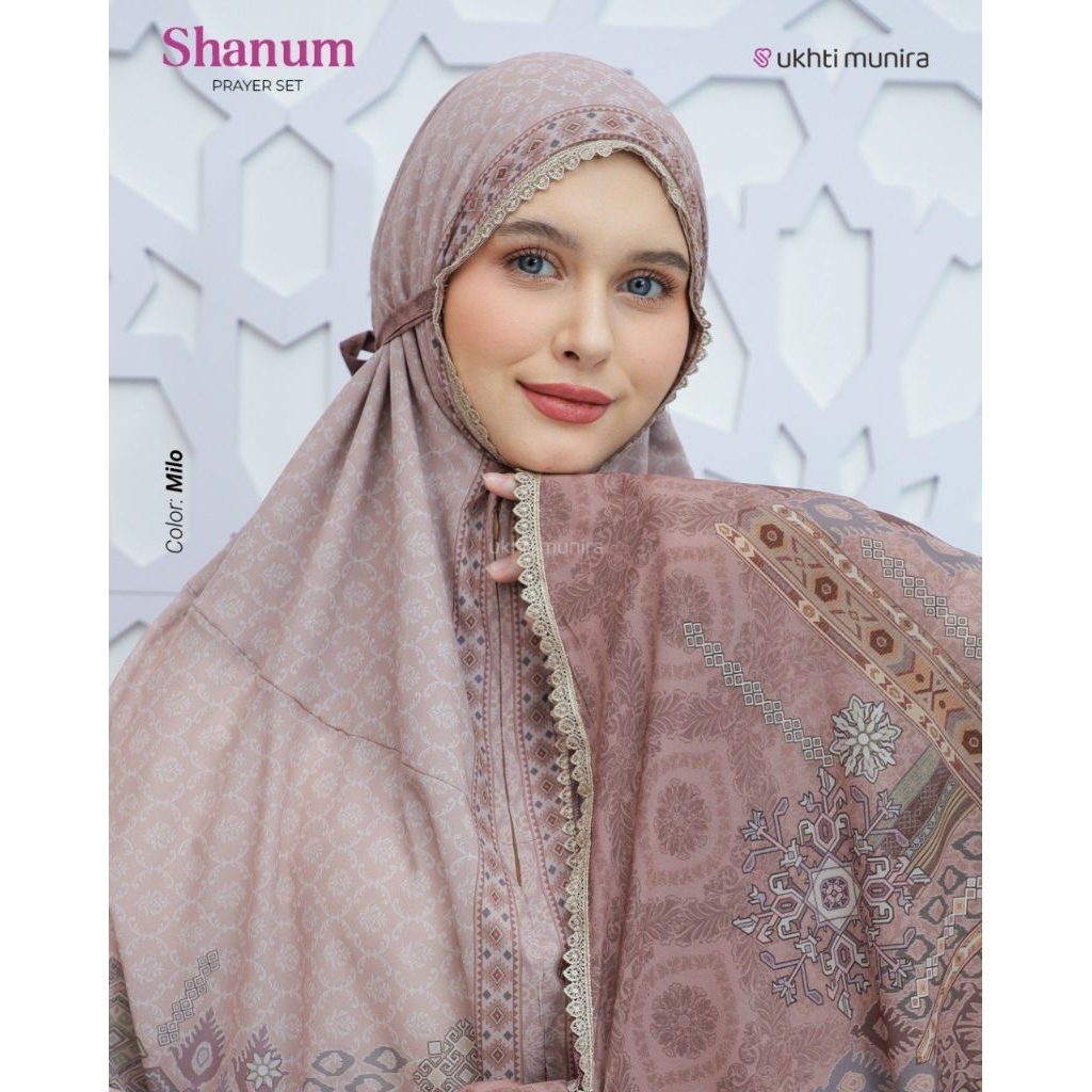 Mukena SHANUM | Mukena Flower Silk Premium | Mukena Traveling by UKHTI MUNIRA [ORIGINAL]