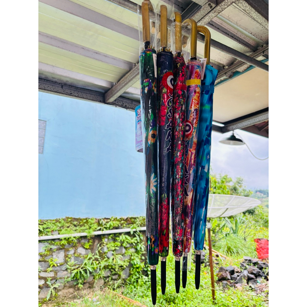 Payung Panjang Dewasa | Payung Tahan Angin & Hujan | Kuat dan kokoh