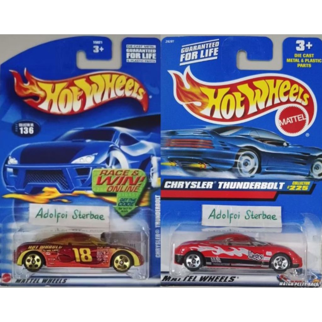 hotwheels hot wheels chrysler thunderbolt 136 race & win online 18 225 watch petty race lucero