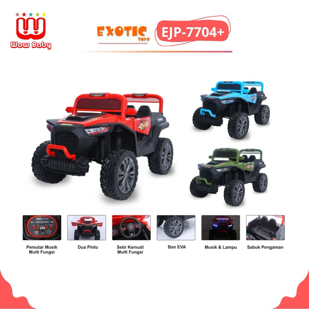 EXOTIC EJP-7704// EJP-7704+  MOBIL AKI MAINAN ANAK