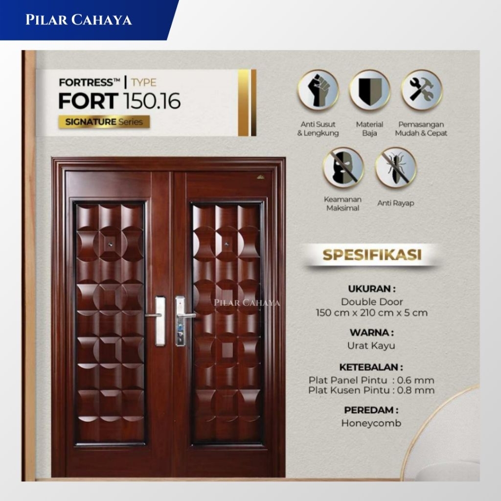 Pintu Baja Fortress Kupu Tarung Fort 150.16 ukuran 150 x 210 - Semarang
