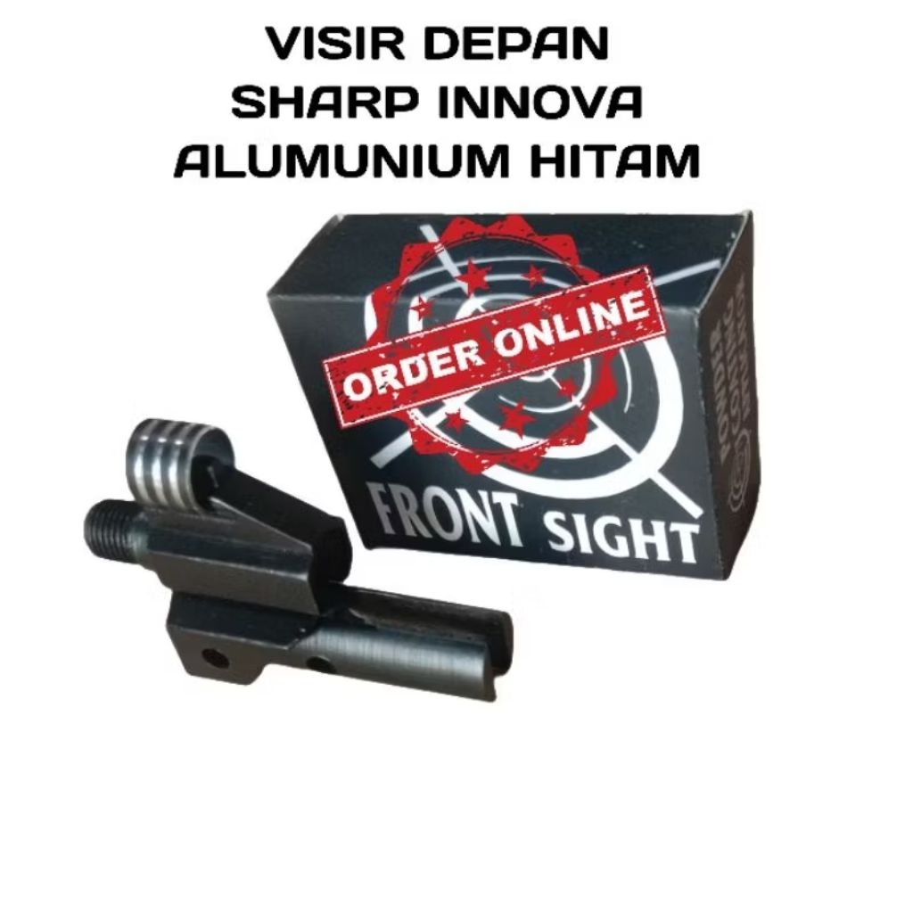 Visir Sharp Depan 0d 22/ Visir Pisir Shap Depan Almunin hitam 22