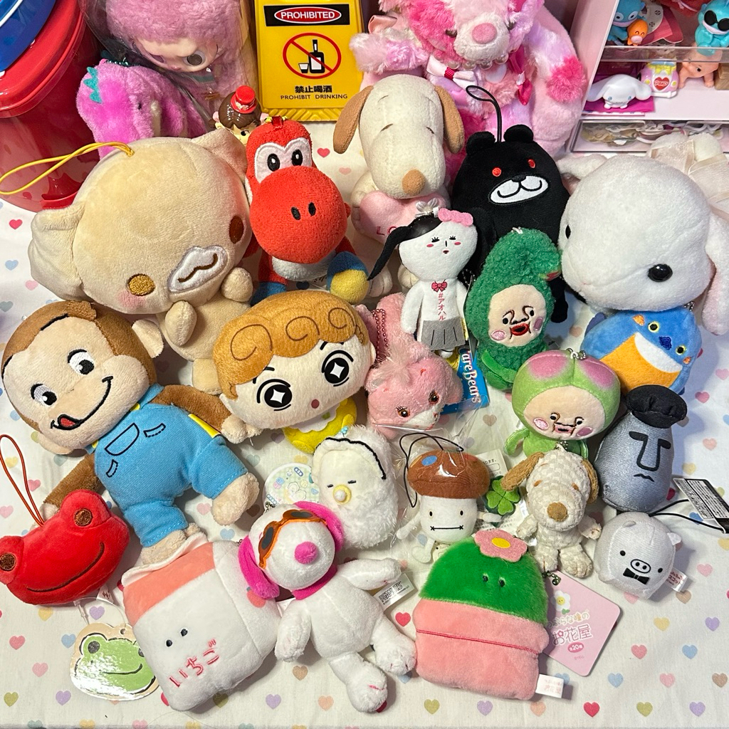 [updated] various plushies keychain bagcharm | gantungan kunci original japan snoopy sesame street k