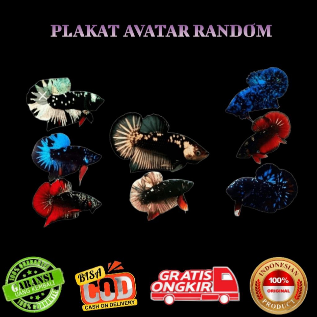 Pelakat Avatar Gordon,vampir,copper,Nemo Jantan size S-M Random
