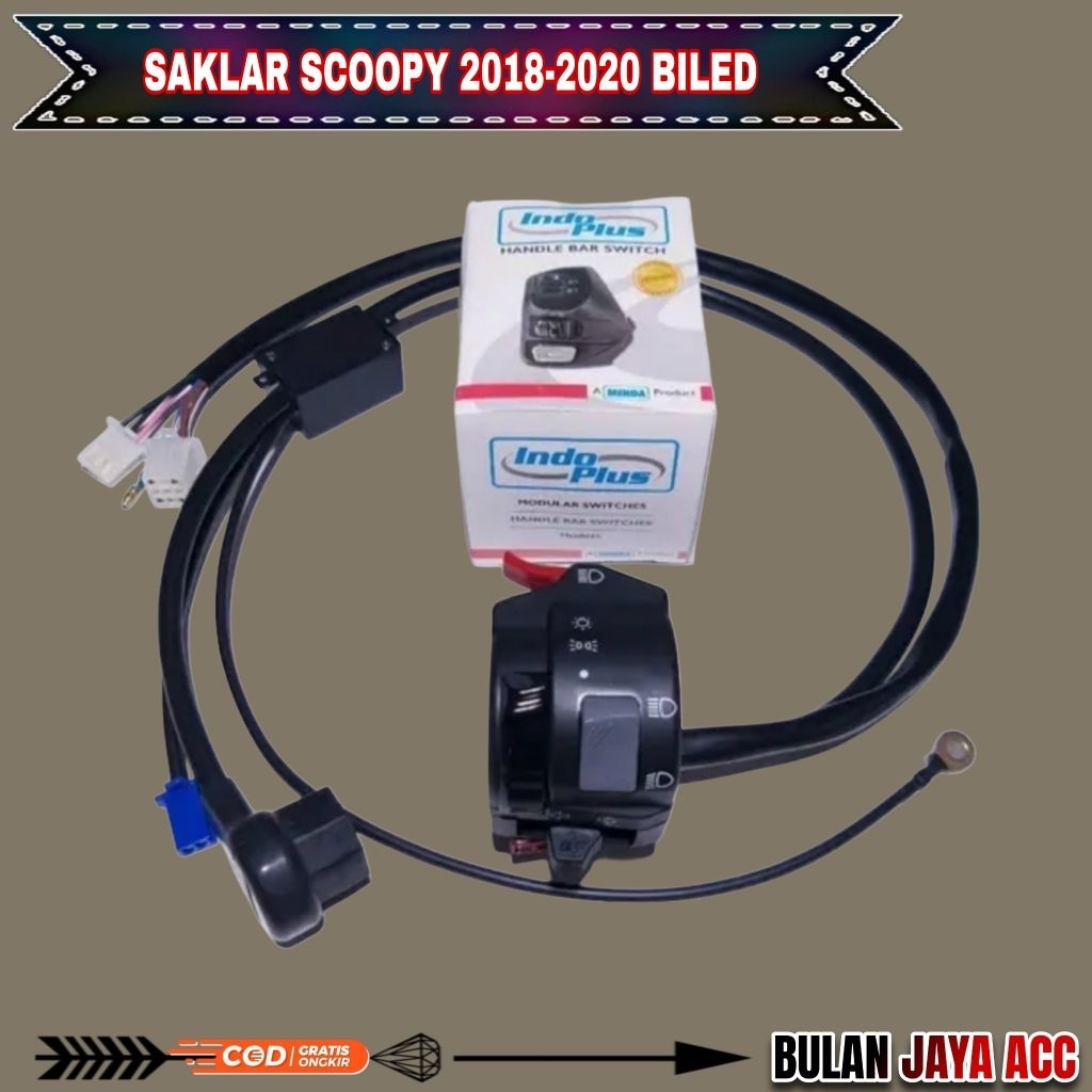 SAKLAR KIRI VIXION PNP SCOOPY ESP STAYLIS BILED 2018-2020