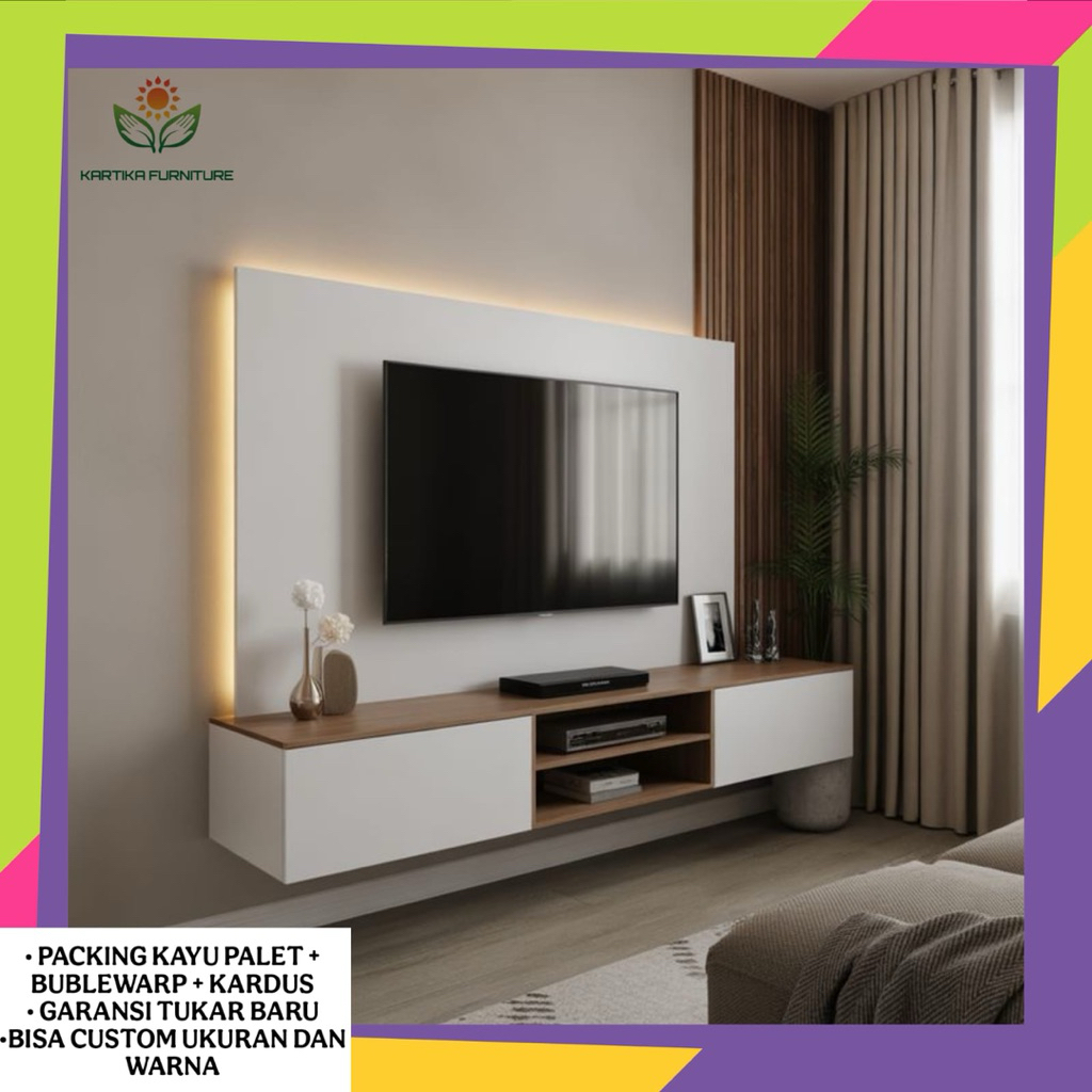 Kabinet minimalis / Meja tv gantung minimalis & modern