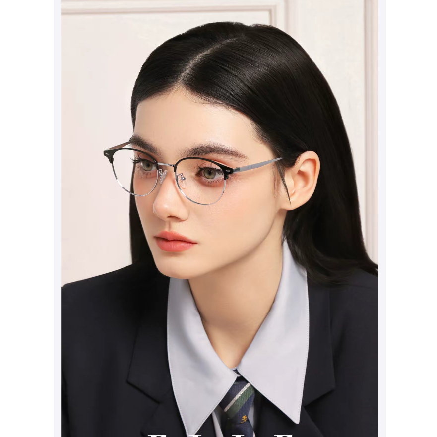 Cyxus Kacamata photochromic wanita anti radiasi Cat Eye pria original