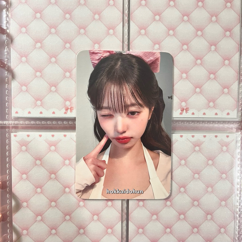 photocard wonyoung amuse ribbon pink pc pita ive