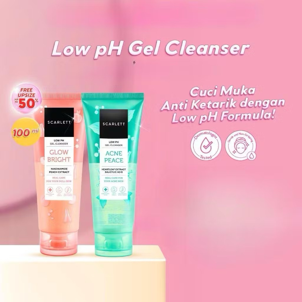Scarlett Low pH Gel Cleanser Glow Bright / Scarlett Low pH Gel Cleanser Acne Peace / Scarlett Facial
