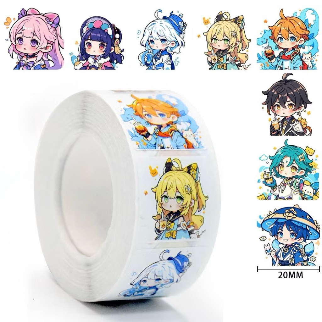 Sticker Anime Genshin Impact Waifu Husbando Hoyolive