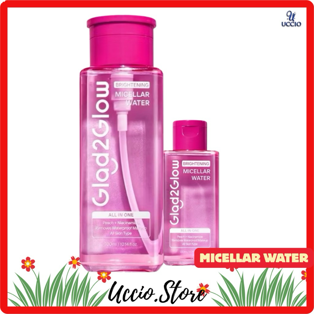 GLAD2GLOW G2G Brightening Micellar Water 130ml / 300ml