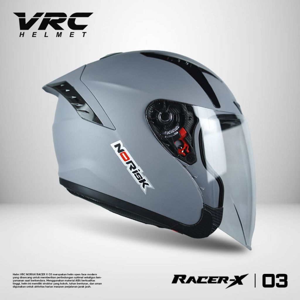 Helm Dewasa SNI pria wanita Premium VRC Racer-X ORI Doff