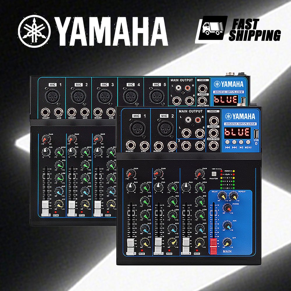 Yamaha MG04/MG07 Propesyonal Audio Mixer with equalizer 4/7 channel built-in EQ/recording function