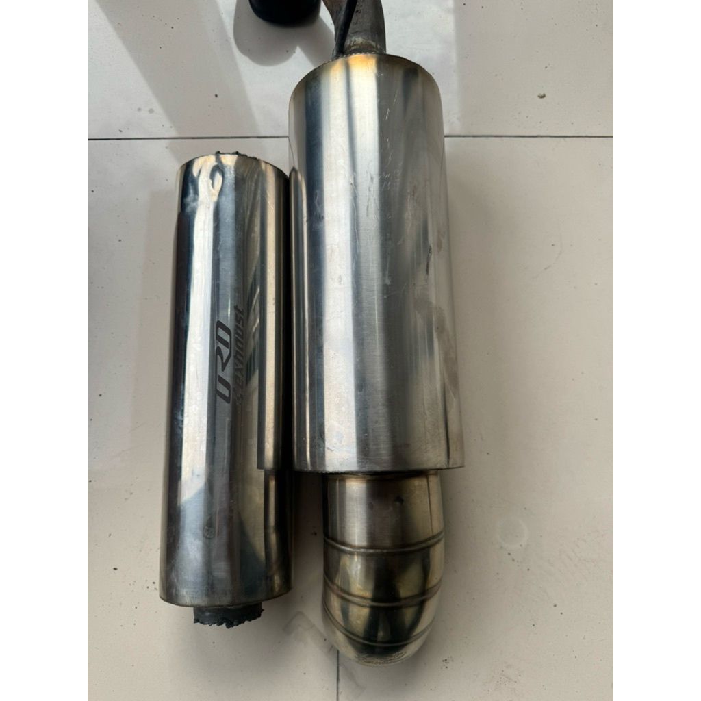 second muffler dan reson ord exhaust bolt on veloz 2022
