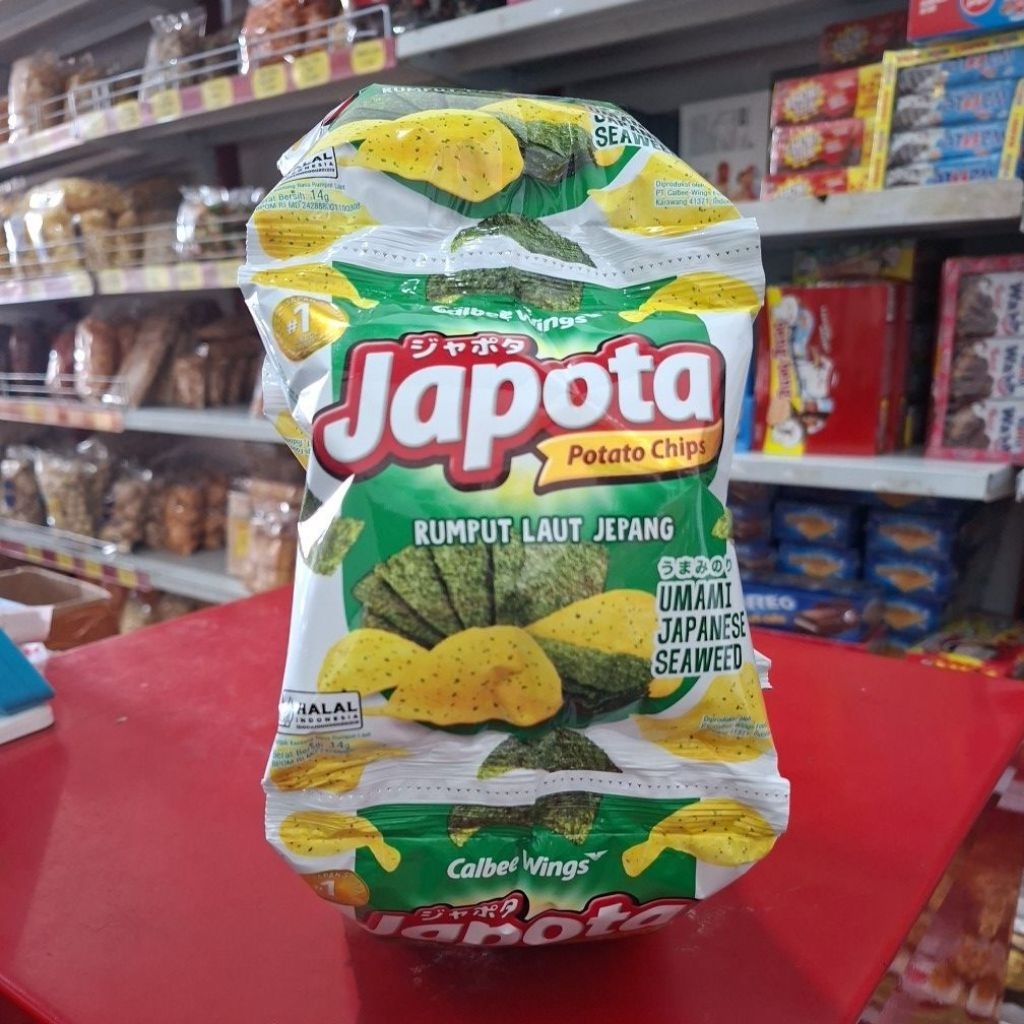 Japota Potato Chips Rumput Laut Renceng