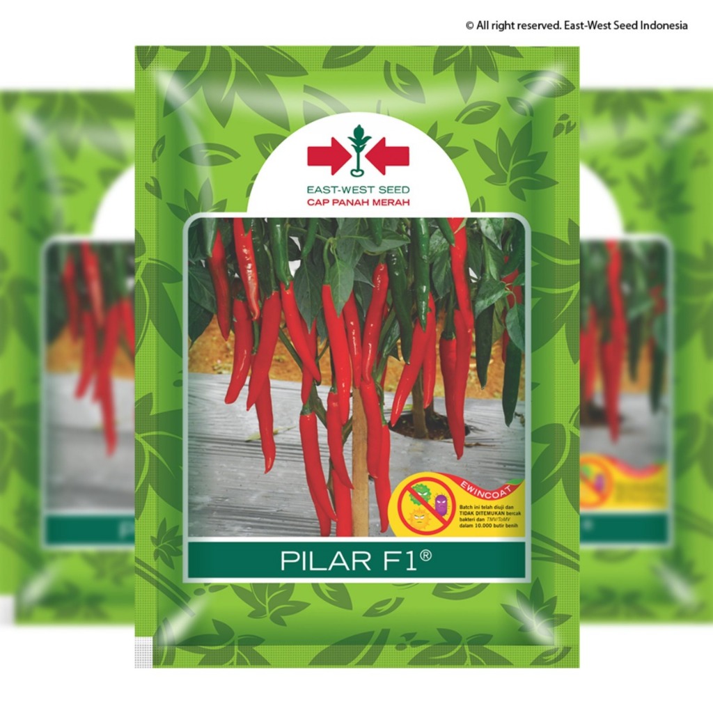Cap Panah Merah - 125 Butir Benih Cabe Besar Merah Pilar F1