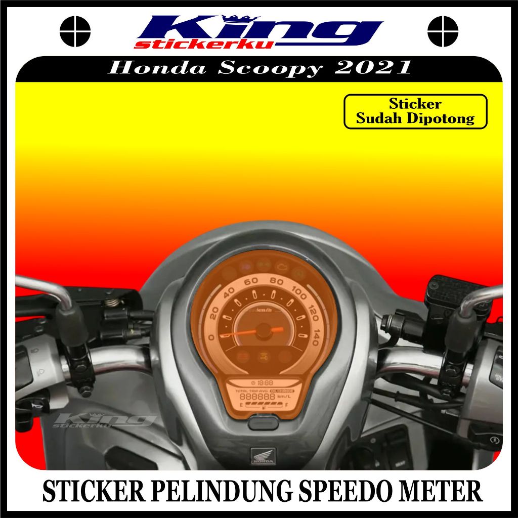 Stiker Pelindung Spido Scoopy 2021 2022 | Stiker antigores Scoopy 2021  2022 | Stiker Pelindung Kaca
