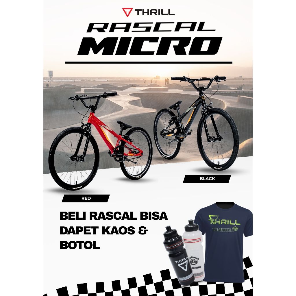 SEPEDA BMX THRILL RASCAL MICRO - SEPEDA BALAP ANAK REMAJA DEWASA