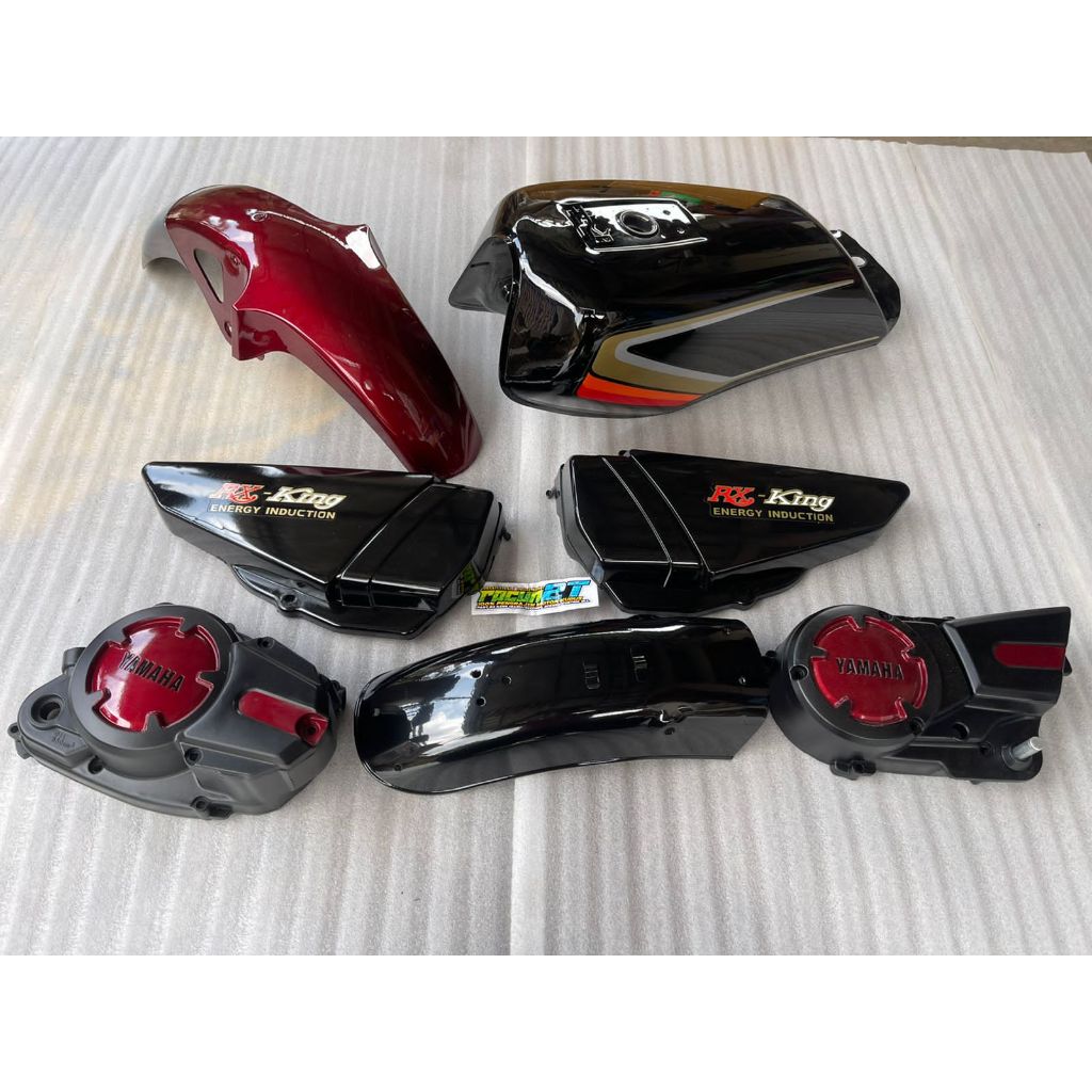 BODY SET RX KING RX KING 1990 HITAM SET BLOK MESIN
