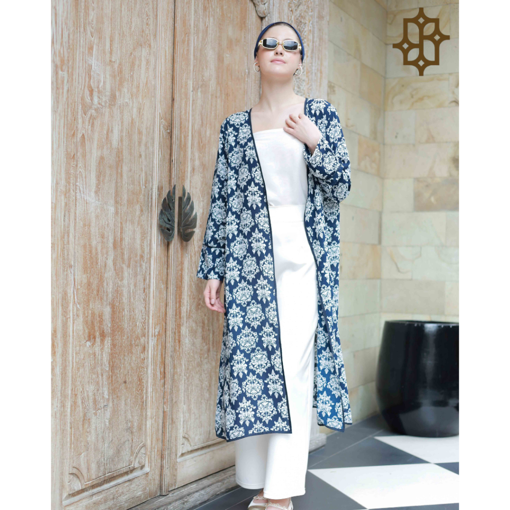 SAAZZ OLIVE LONG OUTER REMAJA KEKINIAN OUTFIT KOREAN STYLE TRENDI