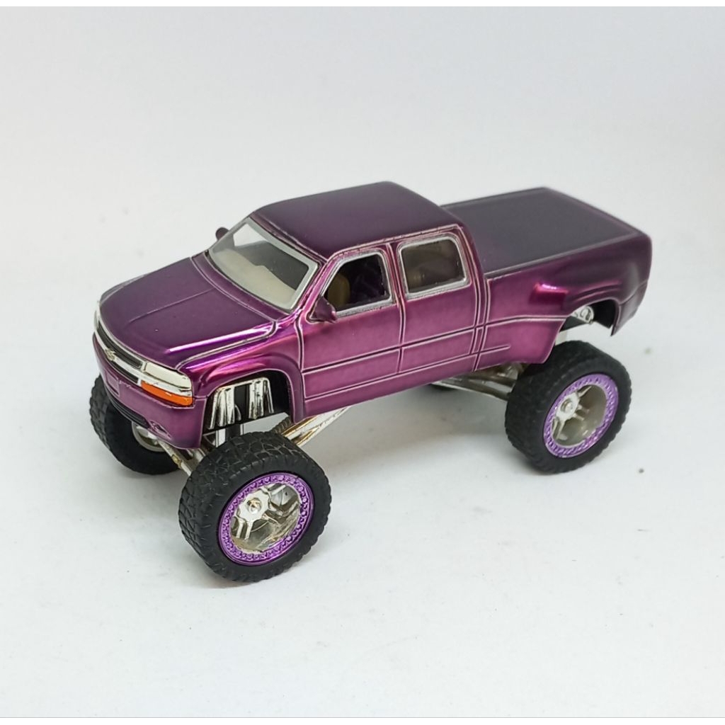 jada toys 1999 99 chevy silverado dooley dubcity high profile loose diecast 1/64 (t)