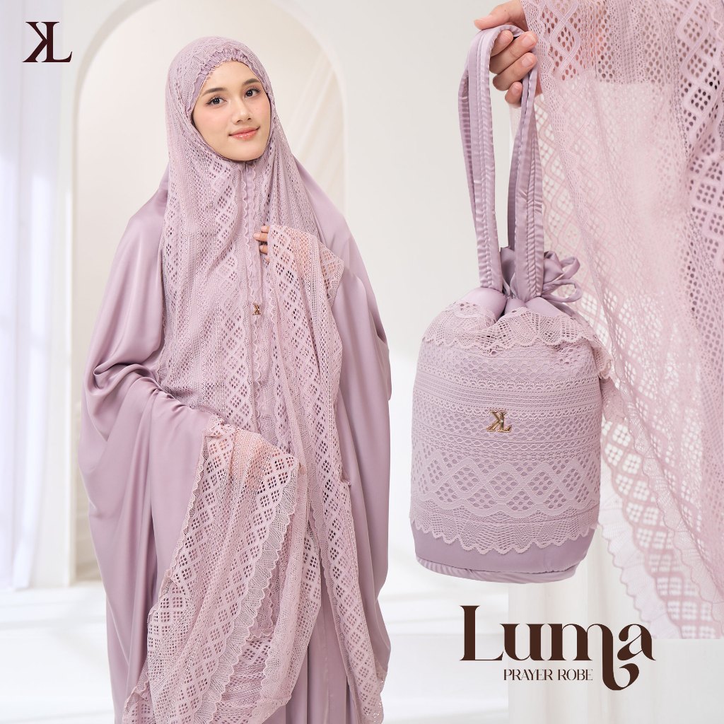 Kallia Label Luma Prayer Robe by Kallia Mukena Mahar Packaging with Box