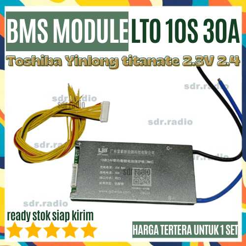 BMS LTO 10 string lithium bms 10S 30A Toshiba Yinlong titanate 2.3V 2.4