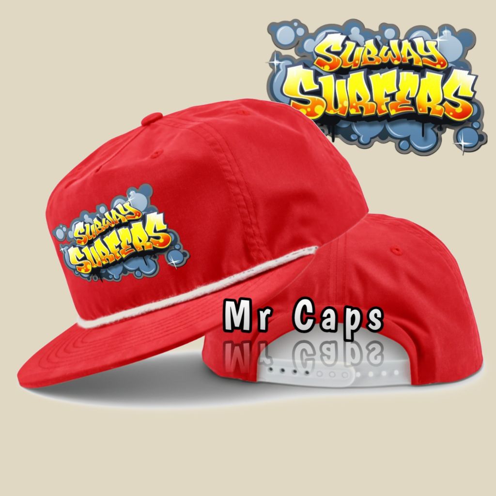 Topi Snapback Classic Subway Surfers - Rope Hat Casual Vintage - Topi Klasik Snapback Outfit