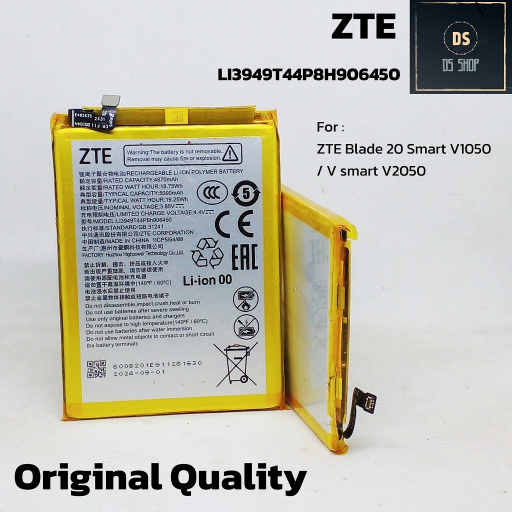 Baterai ZTE Blade A52 A53 Pro Nubia Music Z2353 Optus X Pro2 Li3949T44P8H906450 Double IC Protection