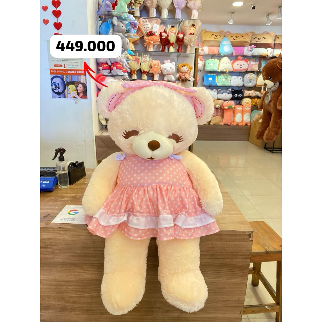 ORI ISTANA BONEKA ISBON BONEKA BERUANG BONEY BONITA SIZE 31inch atau 78cm