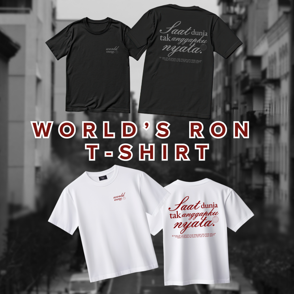 [PREORDER] World's Ron Tshirt | Tshirt Rony Parulian | Kaos Rony Parulian