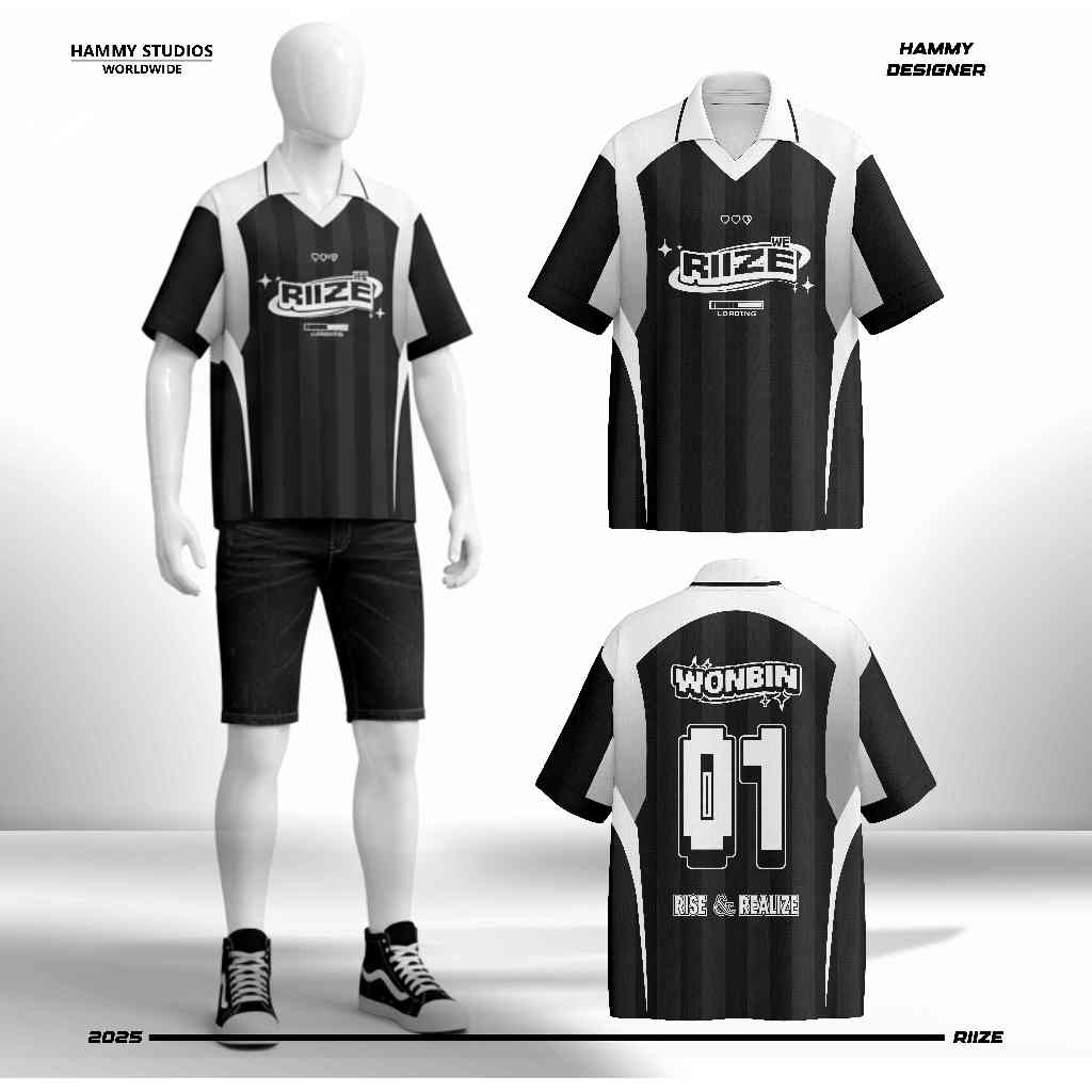 JERSEY RIIZE KONSER / jersey kpop   /Jersey band // jersey vintage // jersey retro // jersey blockor
