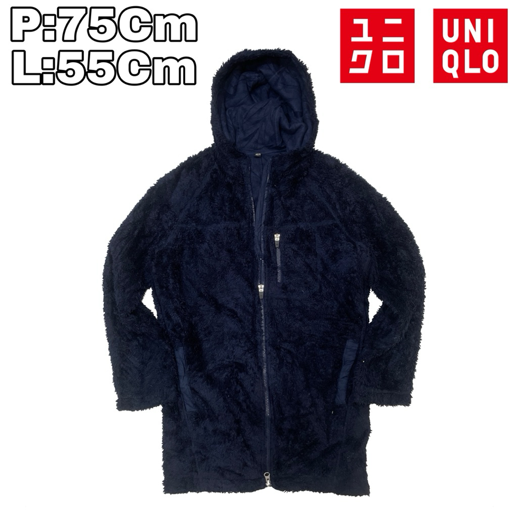 J45 Jaket Outdoor Fleece Hoodie Sherpa Polar Uniqlo  Long Bulu Musim Dingin Winter Hiking Pendaki Gu