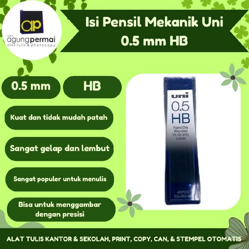 Isi Pensil Mekanik Uni Nano Dia 0.5 HB