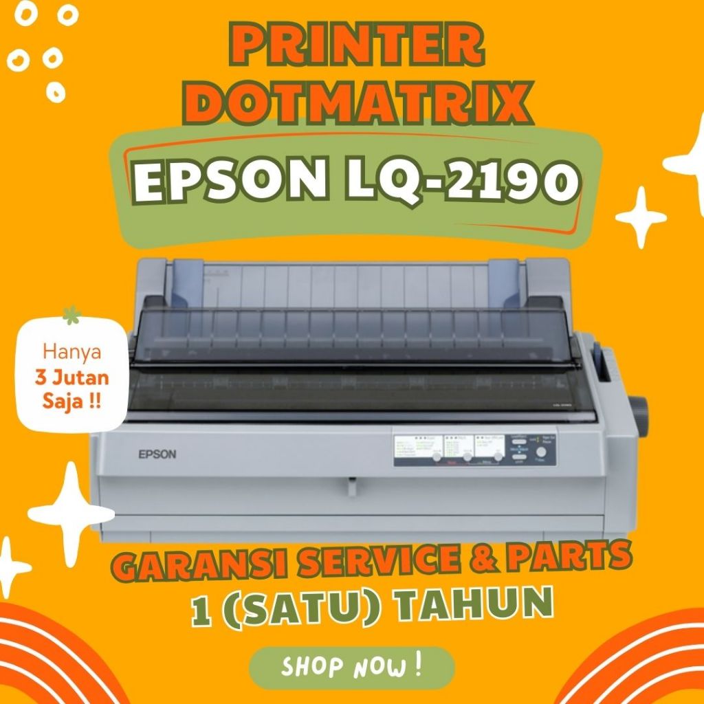Printer Epson LQ2190 Garansi Distributor Dotmatrix Printer A3 Garansi Toko  (NK)