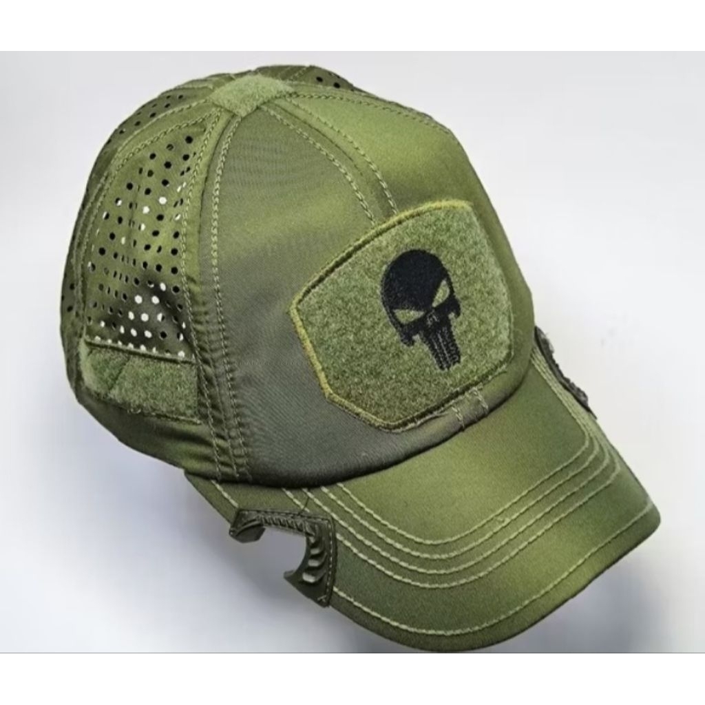 Topi premium punihser coak bahan kanvas orisinil jaring logo punihser Topi TNI/AD/AL/AU DLL