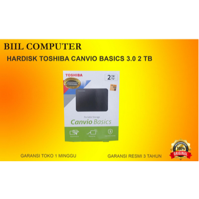 Hardisk External TOSHIBA CANVIO 2TB