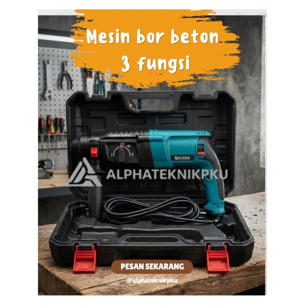 BELTER Mesin Bor Beton 3 Fungsi 13mm ORIGINAL termurah