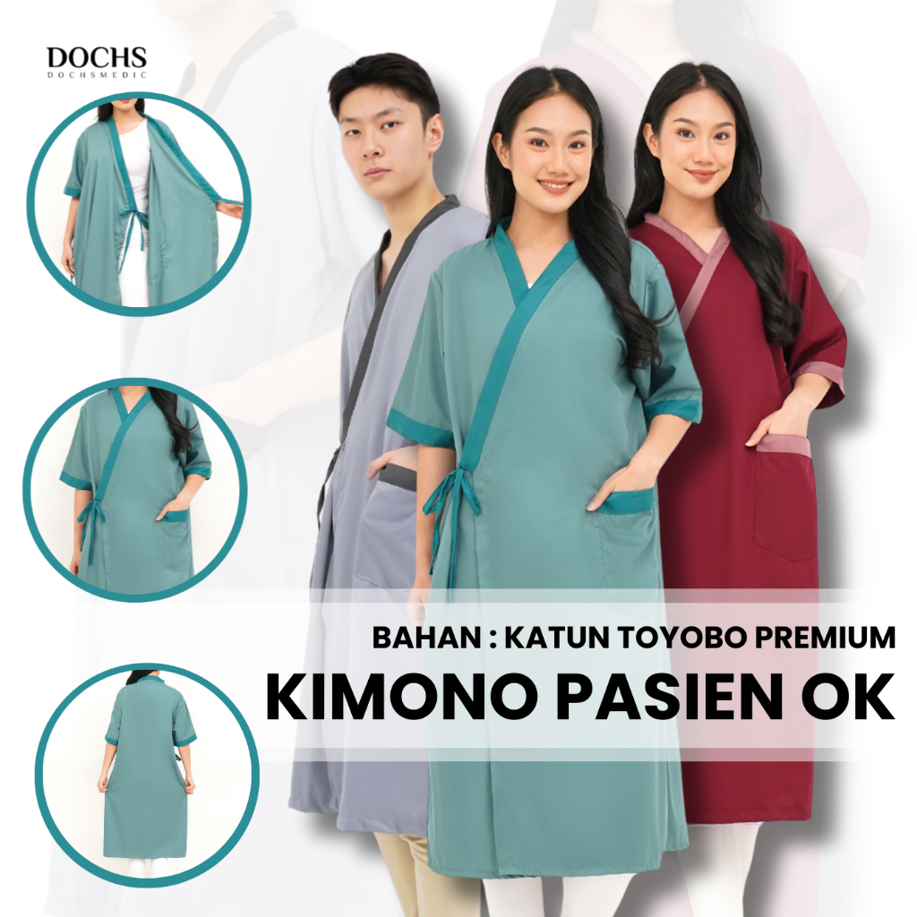 BAJU KIMONO PASIEN / BAJU PASIEN / KIMONO PASIEN OK (DOCHS MEDIC)