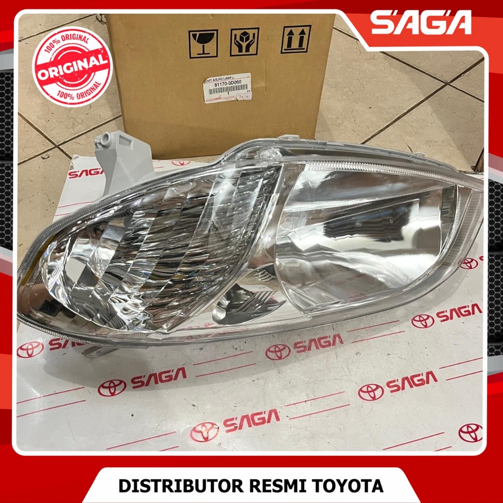 SAGA | Unit Headlamp / Lampu Depan Kiri Vios Gen 1 Original 81170-0D060