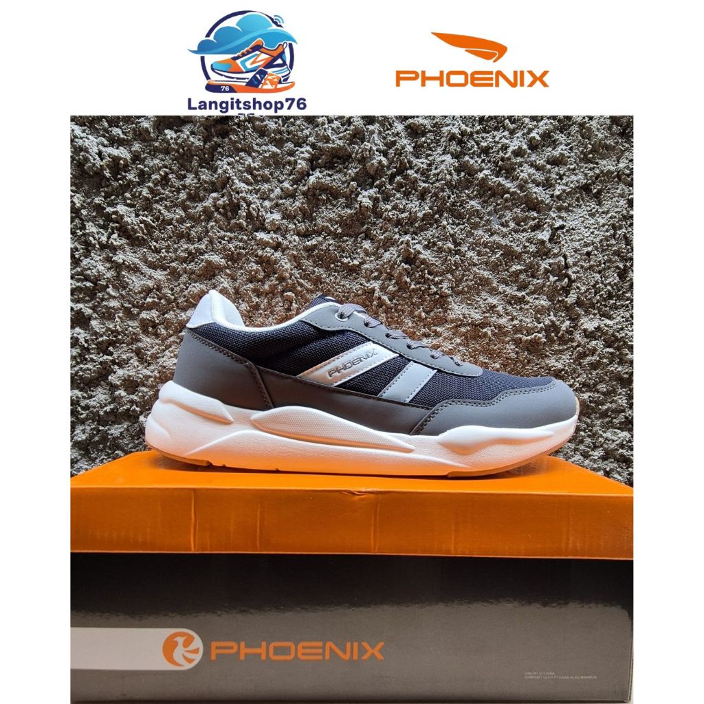 Sepatu Phoenix Hikaru Training Pria - D.Grey