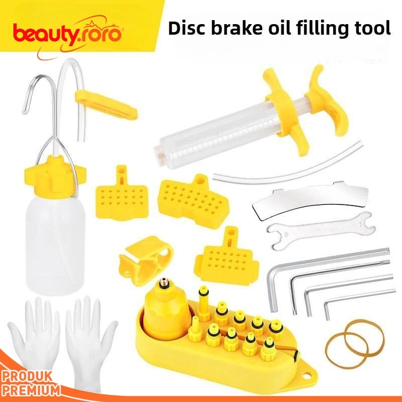 Bleeding Kit Rem Hydraulic Hidrolik Shimano Sepeda Bleed Kit Tool Brake Minyak Mineral Oil Peralatan