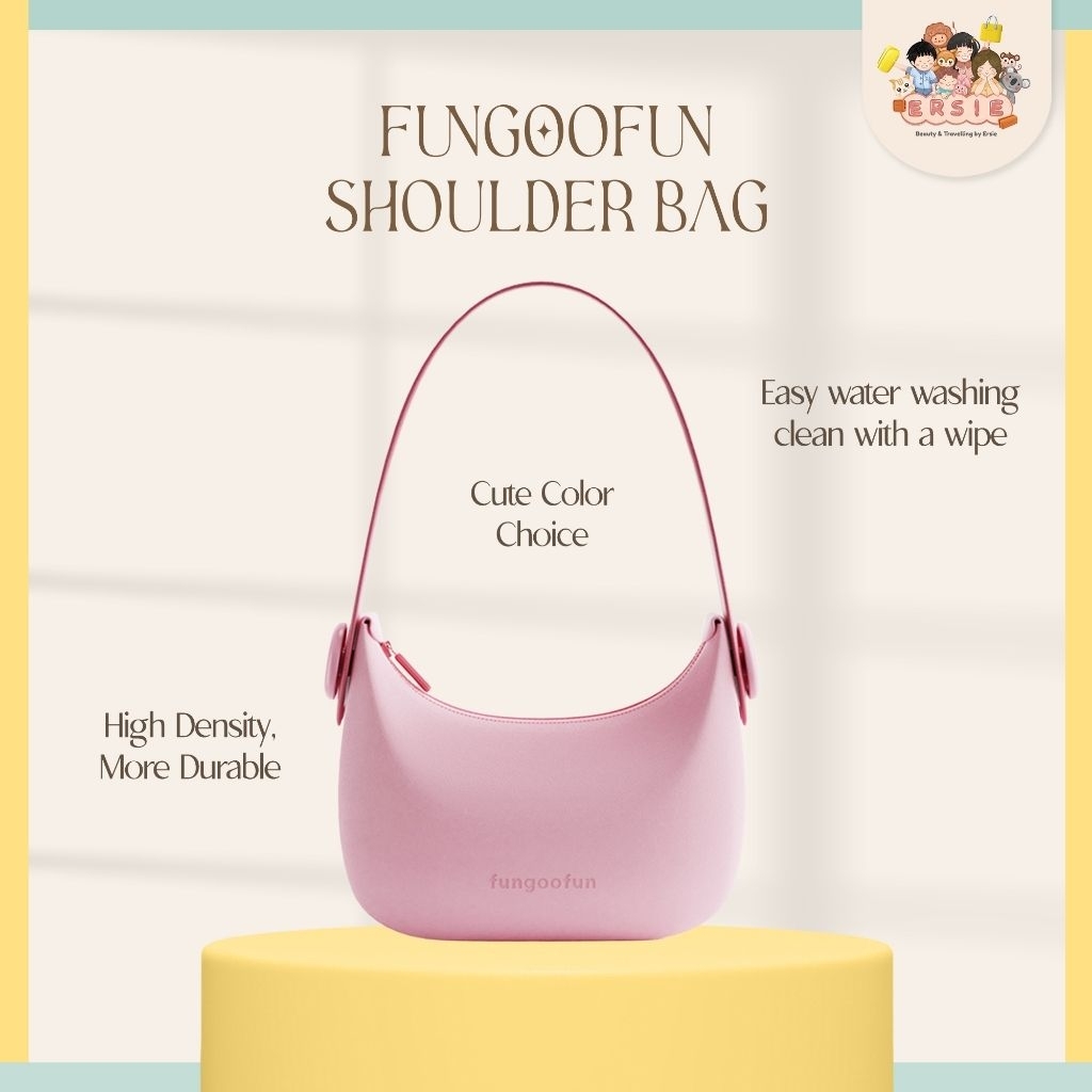 Fungoofun Shoulder Bag  | Tas Selempang Bahan Silikon Anti Air