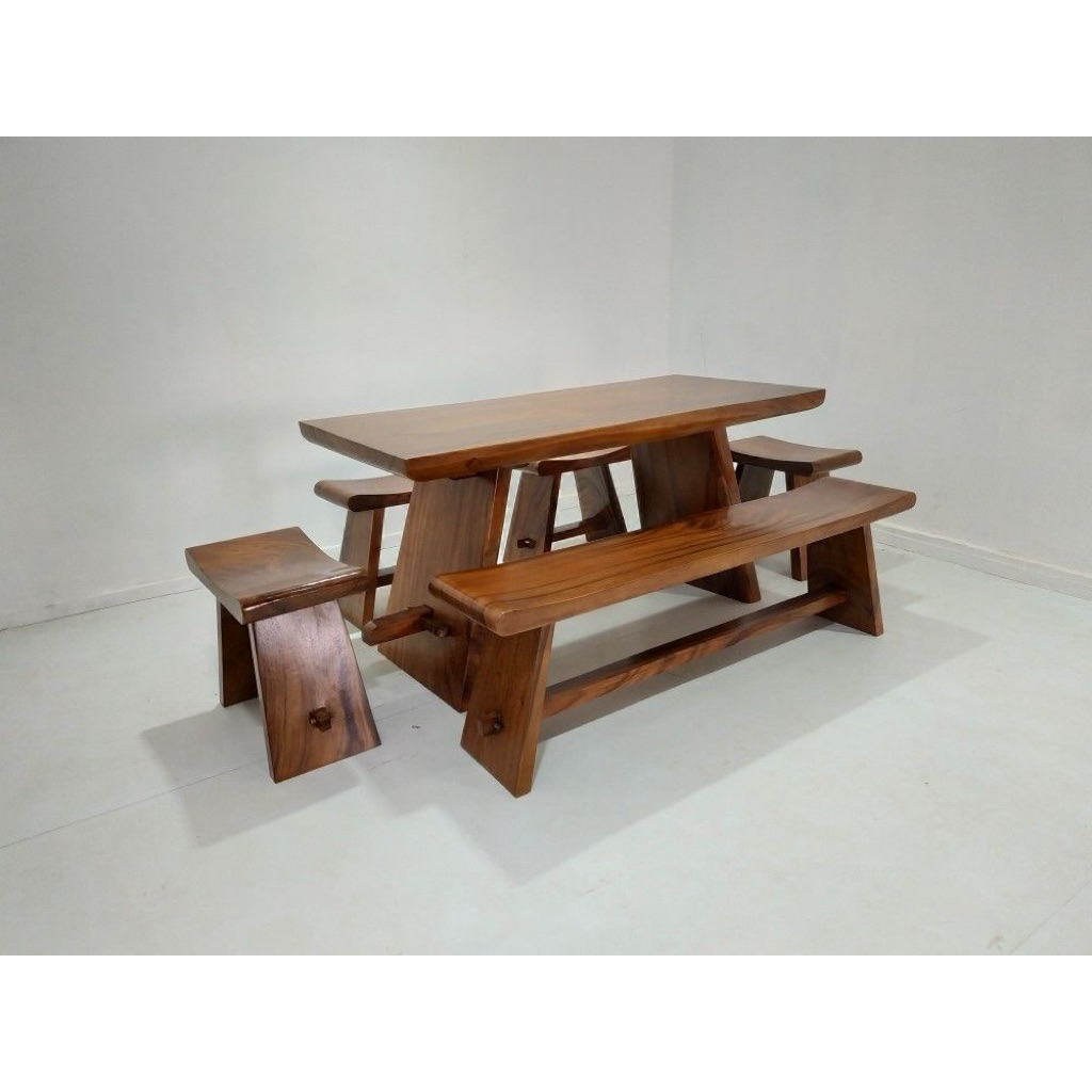 set meja makan kayu trembesi set meja makan minimalis kayu trembesi meja makan kayu minimalis meja m